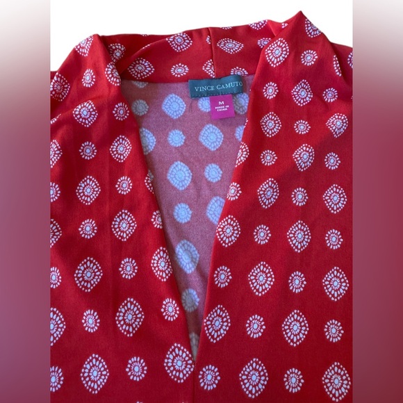 Vince Camuto Red and White Patterned Dress - Picture 4 of 5